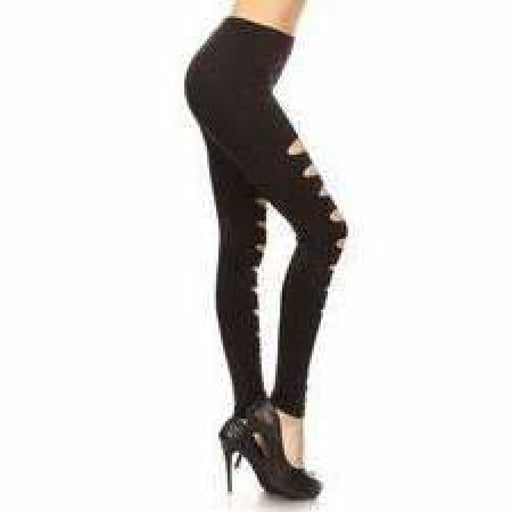 YELETE Women's Active Mesh Striped Single Pocket Leggings Black L 