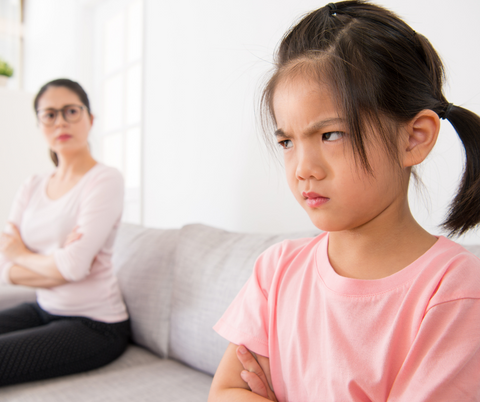 Mom and child learning to label and understand their feelings to build emotional intelligence