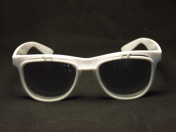 Rainbow Diffraction Vision Sunglasses- WHITE