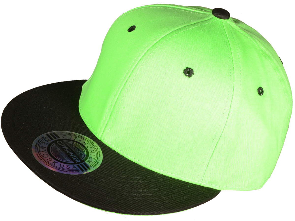 Neon Green/Black Snap Back hat w/ Green underbill – Rave-Nation