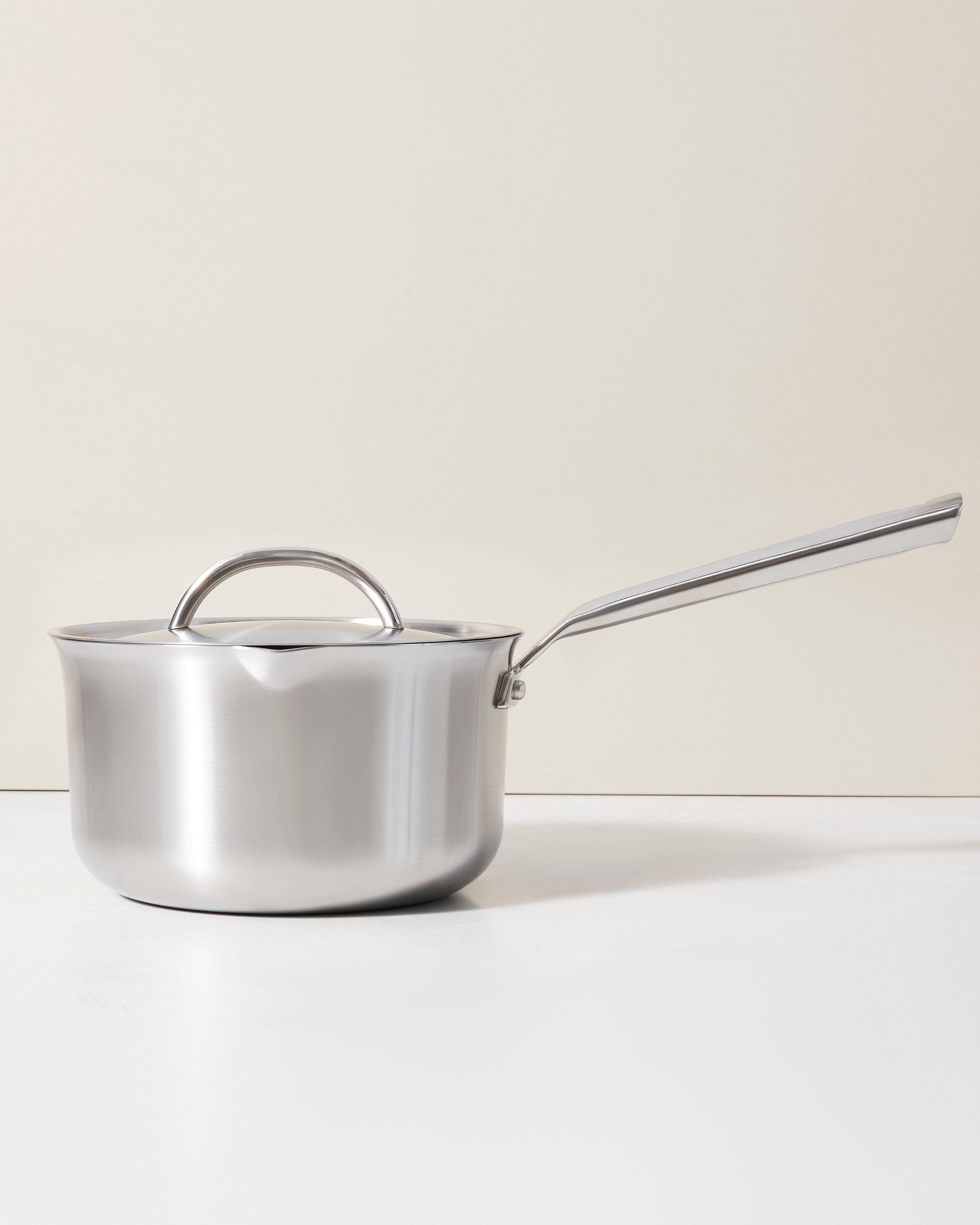 Sauce Pan Set with Lid Nonstick Sauce-Cooking Pot with Pour-Spout