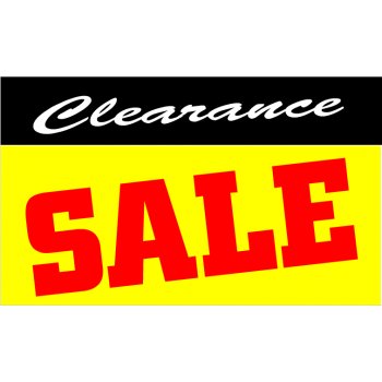 Printed Stock Clearance Posters Window Sign Size A2 : : Home &  Kitchen