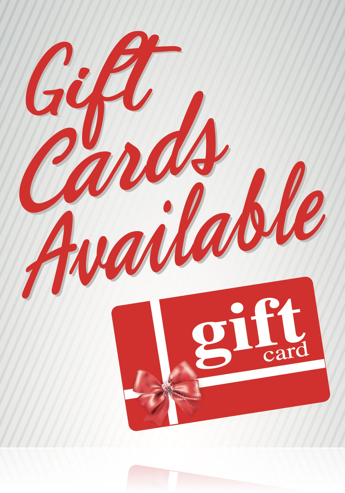 Gift Cards Available Easel Sign — screengemsinc