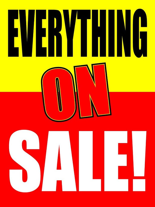 Black Friday Sale Window Signs Poster-36 W x 48 H