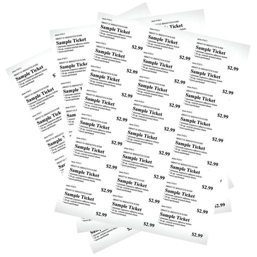 Small White String Price Tag #1 - 5/8 x 31/32 – Store Supply