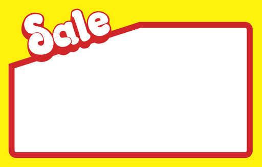 Sale Shelf Signs Retail Price Cards- 7W x 5.5H -100 price cards —  screengemsinc