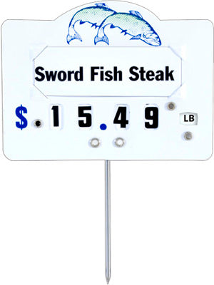 Seafood Wheel-Dial Price Tags & Product Name Inserts Set — screengemsinc