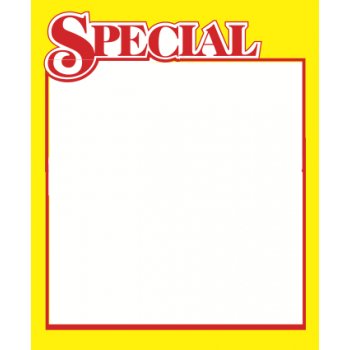Special Shelf Signs Retail Price Cards-3.5