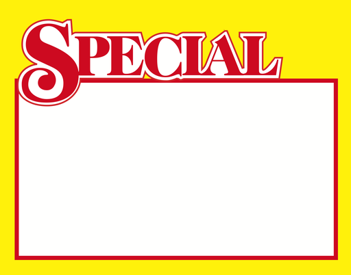 Clearance Sale Retail Shelf Signs 11X 7-10 signs