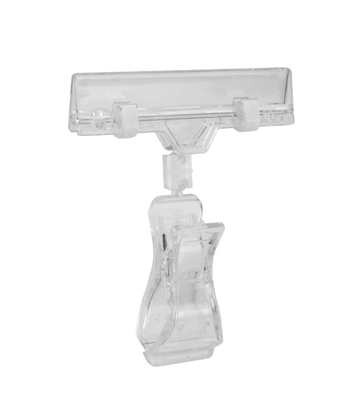 Large Spring-loaded Clip On Sign Holder - Clear