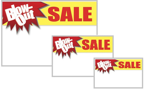 Overstock Sale Shelf Sign Price Cards-11 W x 7H- 10 signs