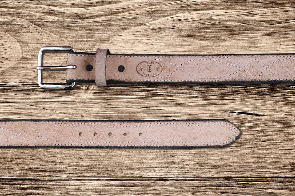 Roughout Buckstitch Belt – Texas Saddlery