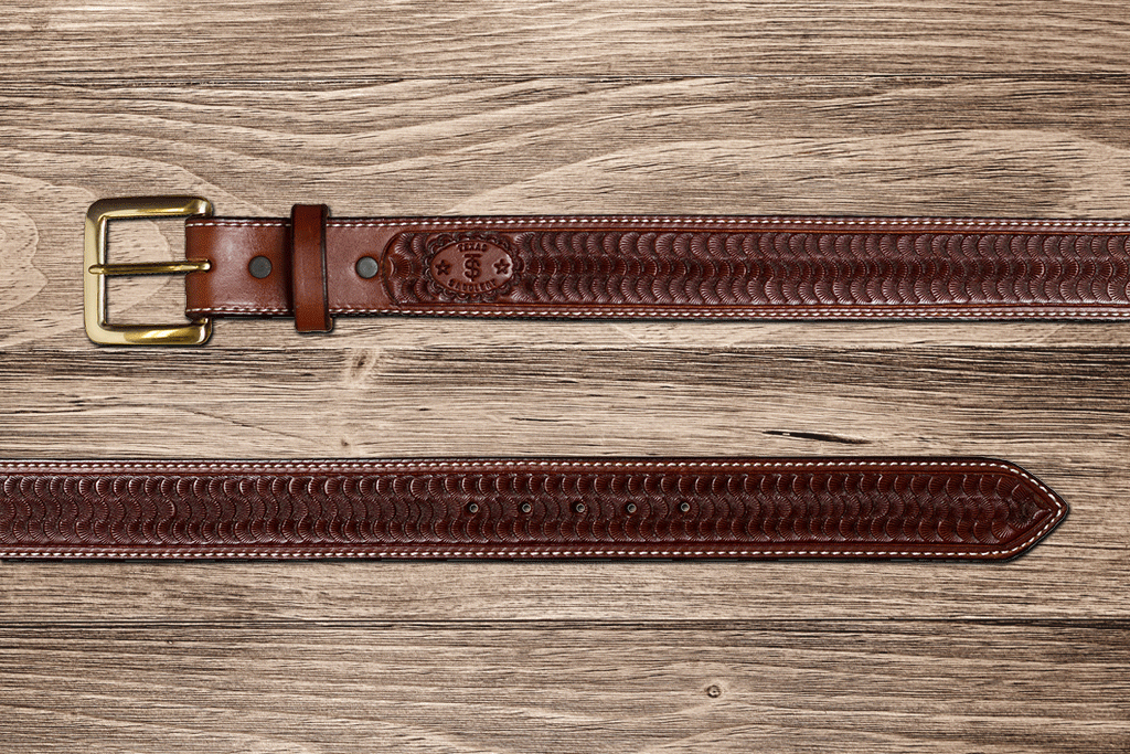 Mahogany Swirl Belt – Texas Saddlery