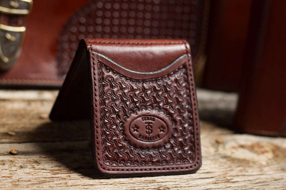 Custom Money Clip Wallet Basket Stamp — 33 Ranch & Saddlery, LLC