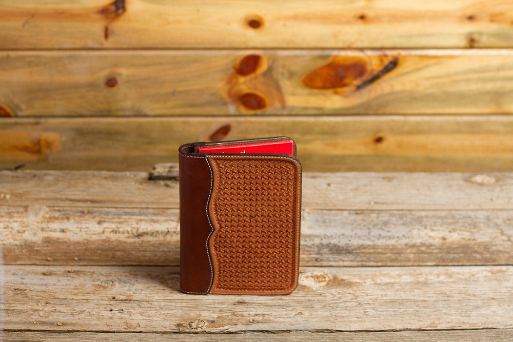 Custom Tooled Leather Checkbook Cover — 33 Ranch & Saddlery, LLC