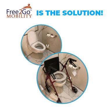 Free2Go F2G-ROL8CBG Rollator with Commode Seat