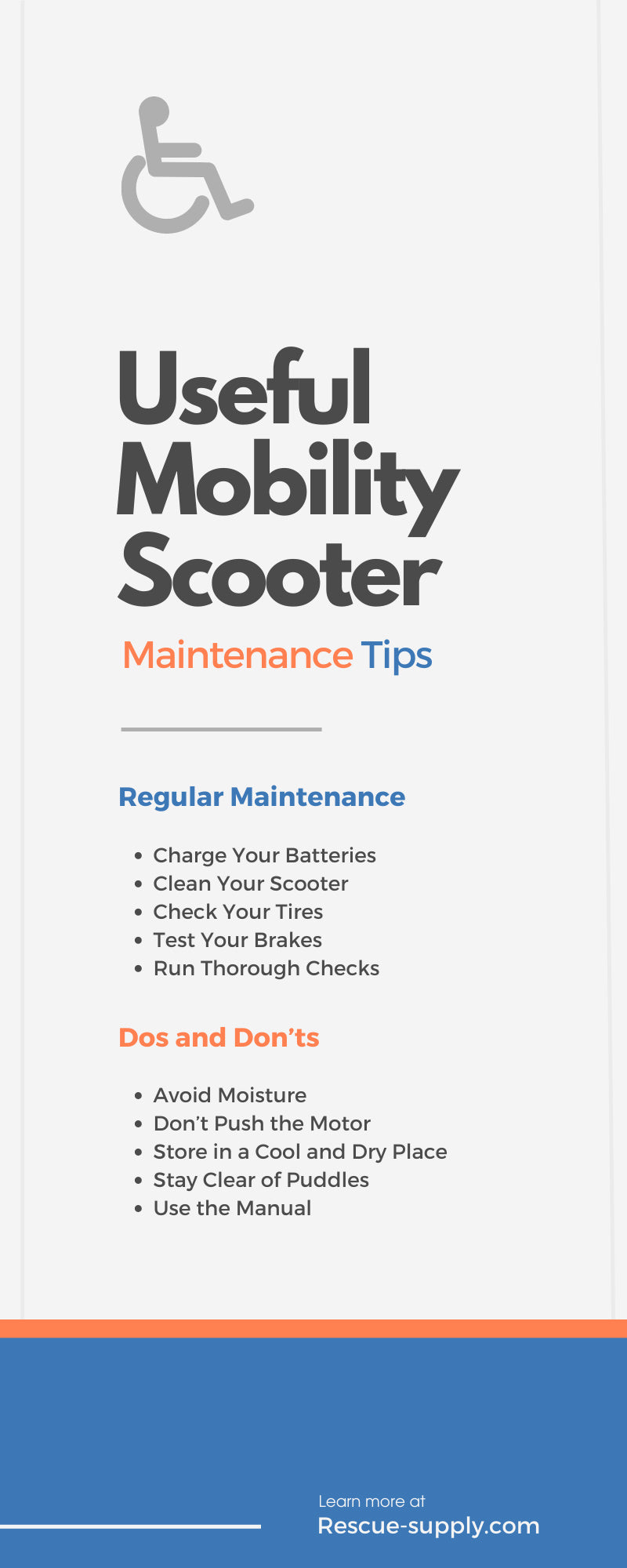 Useful Mobility Scooter Maintenance Tips