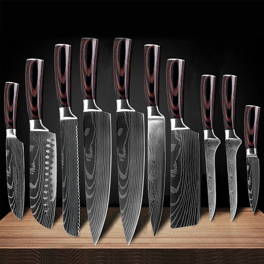 Meoto MV Stainless Steel Japanese Chef's Knife SET with Cute Oval