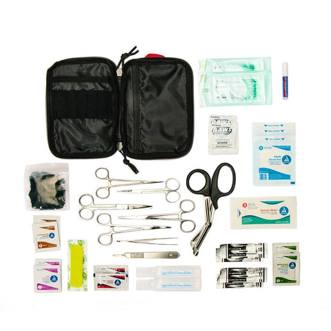 first aid kit with sutures