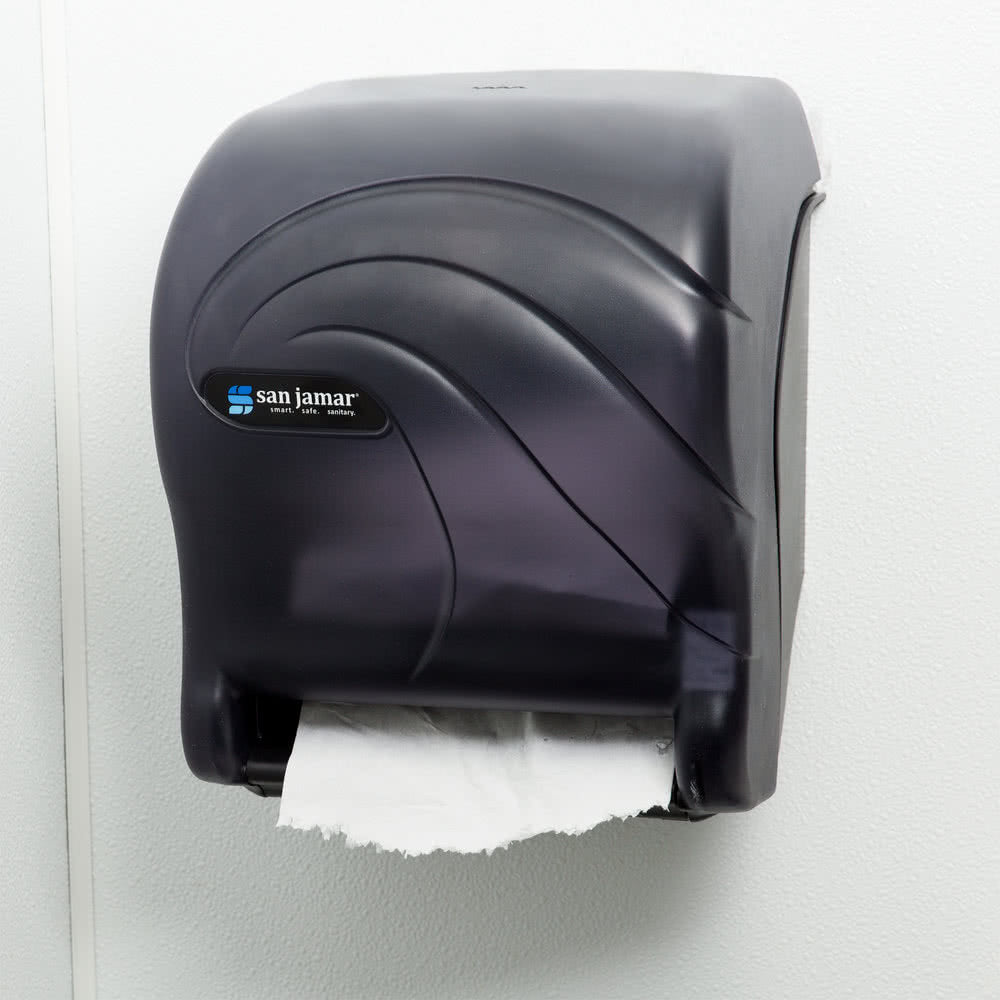 San Jamar Tear-N-Dry Touchless Roll Towel Dispenser, 16 3/4 x 10 x