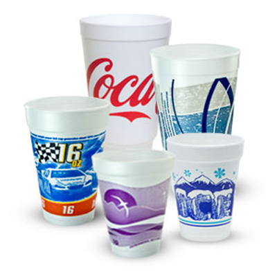 Solo Flat Bottom 9 oz Cold Cup Printed Waxed Paper Cups 2000/case