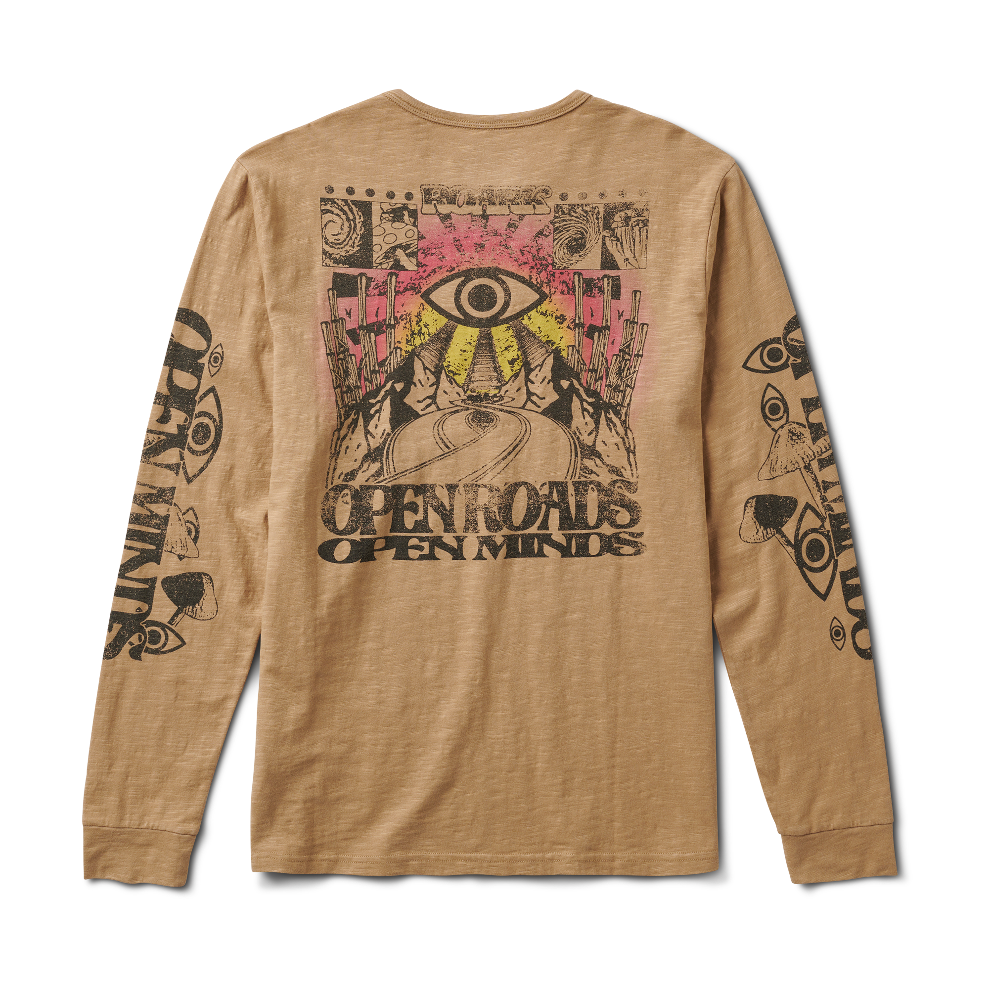 Xerox Floral Long Sleeve Premium Tee - Blue Grey Hama Wash – Roark