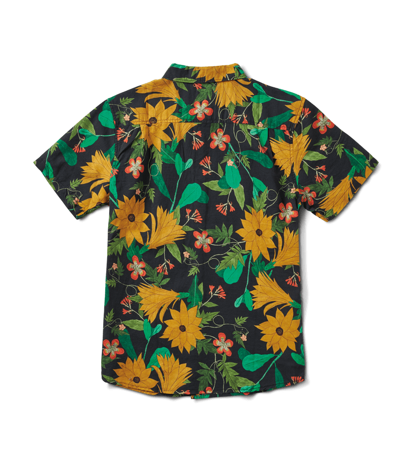 Wildflower Button Up Shirt - Black