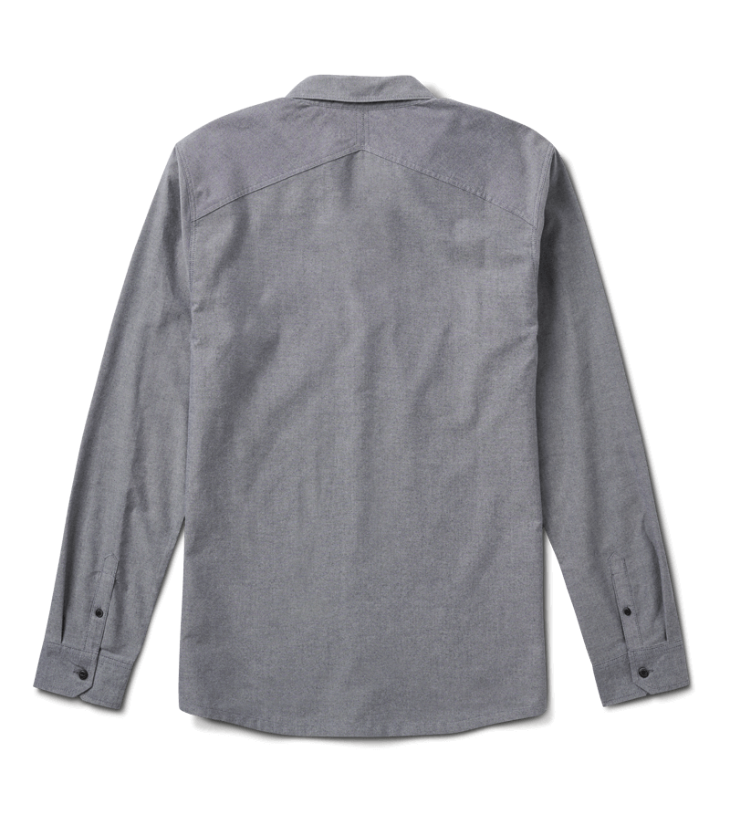 Well Worn Long Sleeve Button Up Shirt - Dark Navy