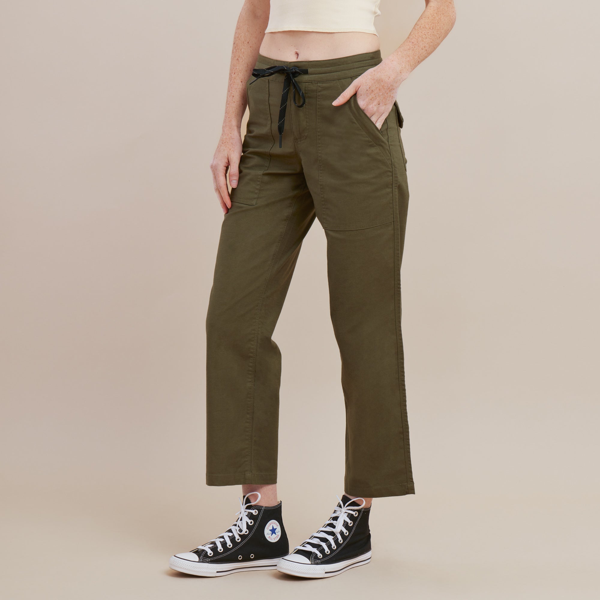 Buy Khaki Trousers & Pants for Women by Outryt Online