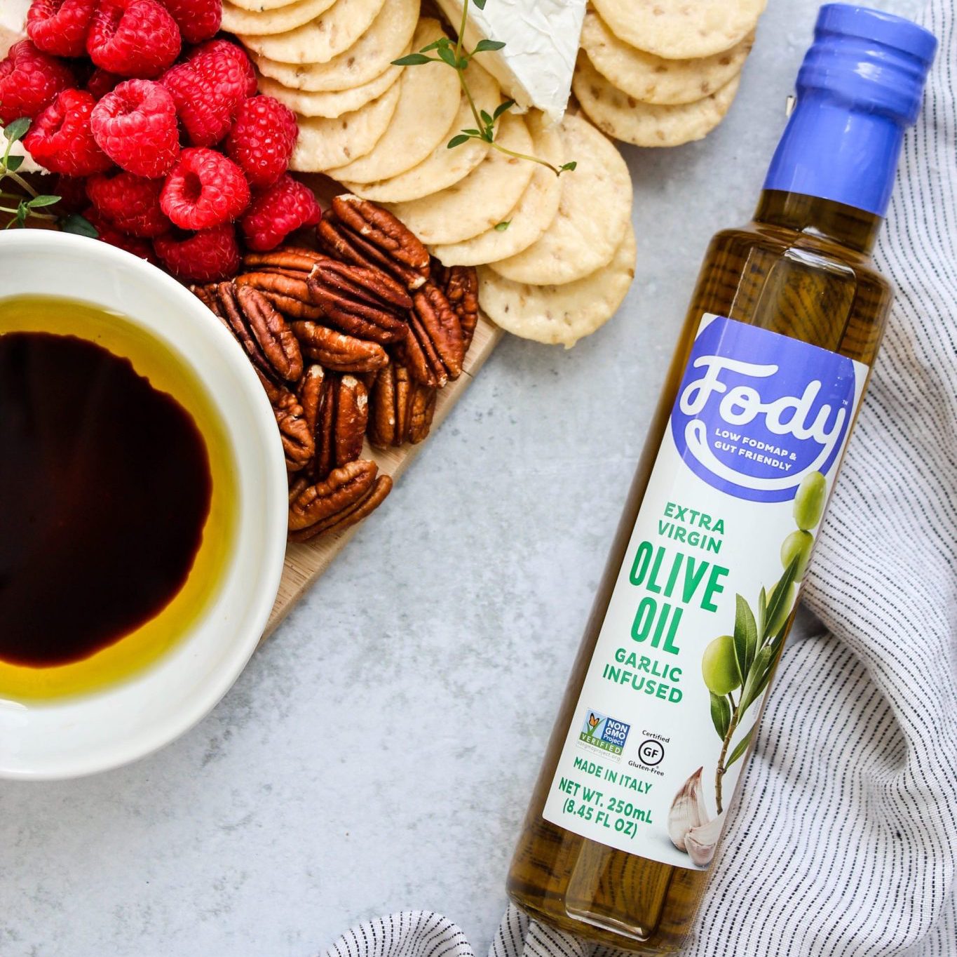 Low FODMAP Garlic Infused Olive Oil Fody Food Co.