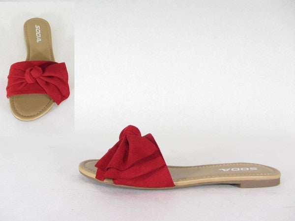 Red Slip on Sandals – Karie Lyn's 