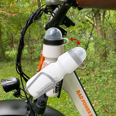 bike with water bottle holder