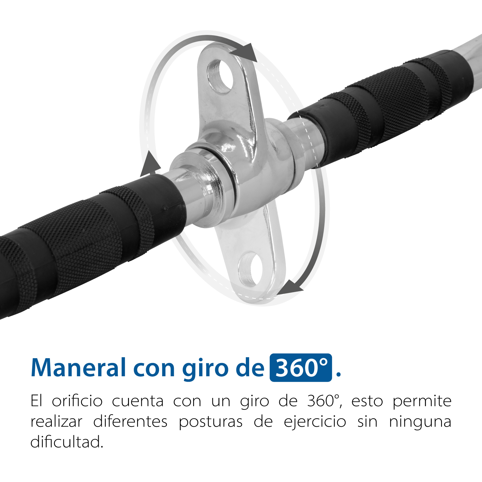 Xtreme Life Accesorio Gimnasio Maneral Agarre para Polea Tipo D x2