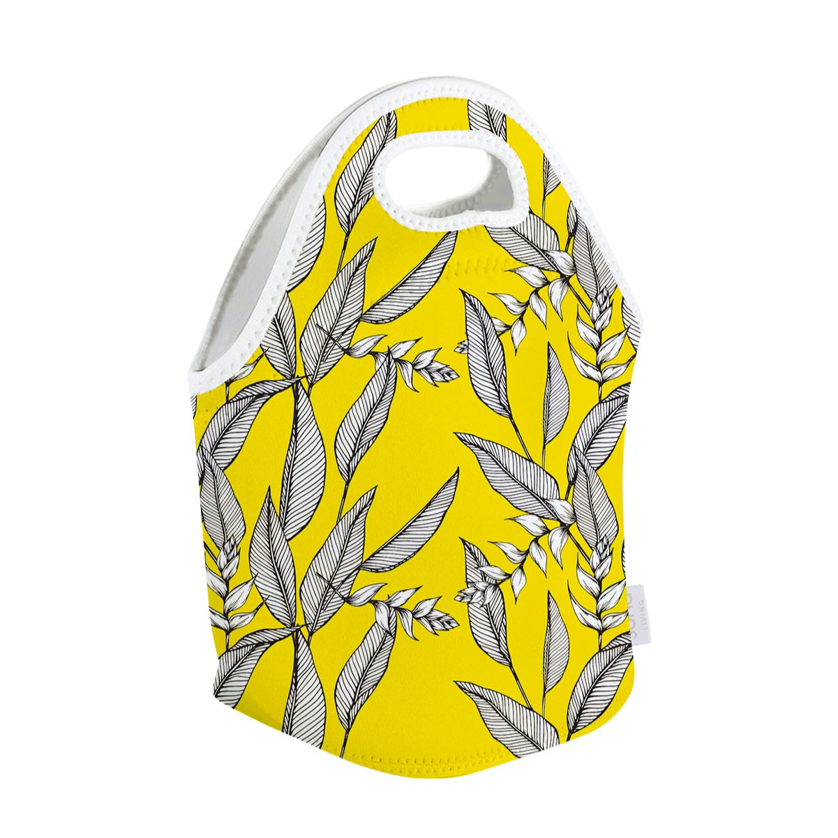*Heliconia on Yellow Neoprene Cooler Bag - SoHa Living