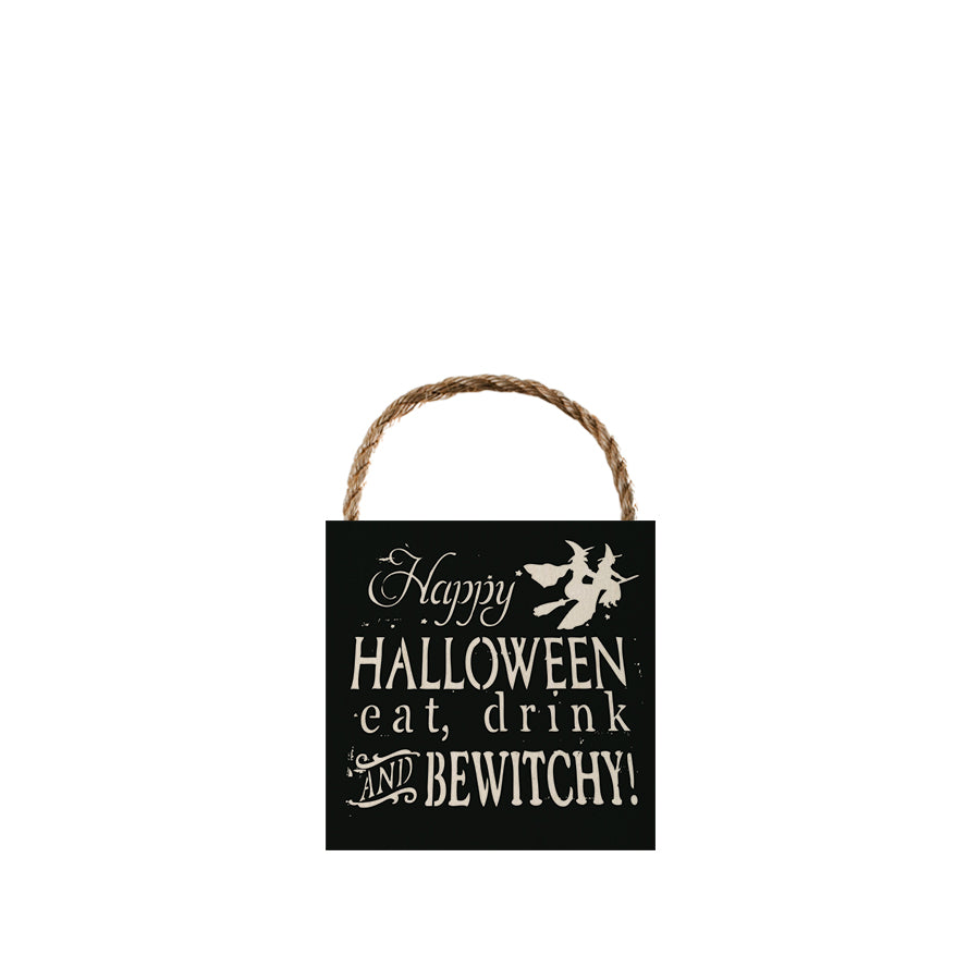 Eat, Drink & Bewitchy Ornament 3x3