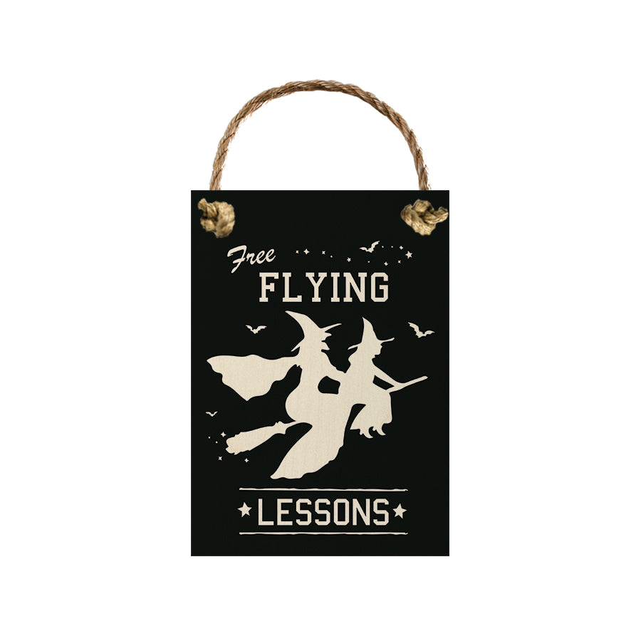 Free Flying Lessons Sign 7x10 BLK