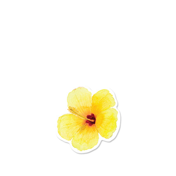 Yellow Hibiscus Sticker – SoHa Living