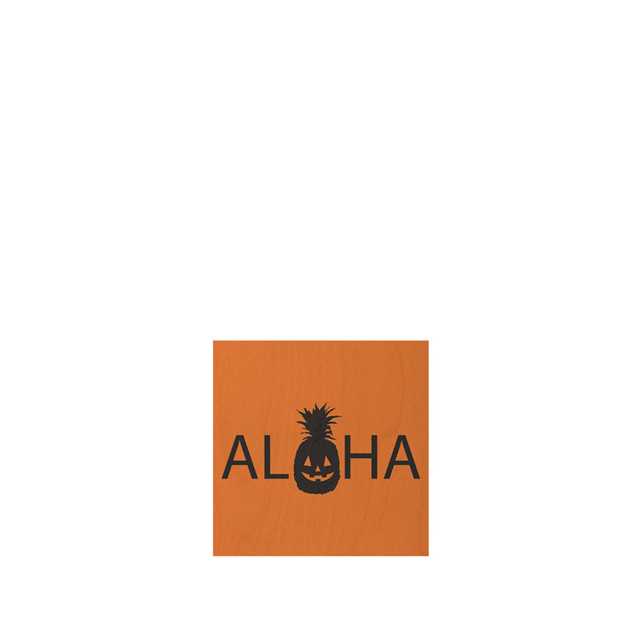 Aloha Pine-o-lantern Magnet 3x3 ORG