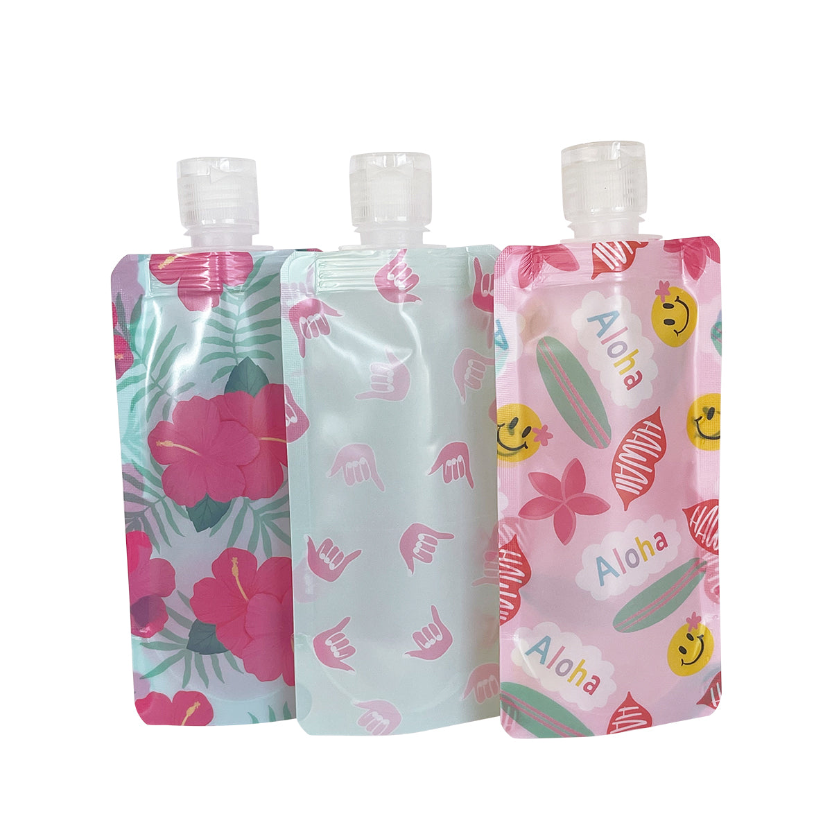 Alohas and Shakas Keiki Travel Pouch Set of 3