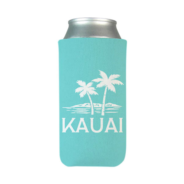 Wedding Can Coolers, Slim | Tropical Palm