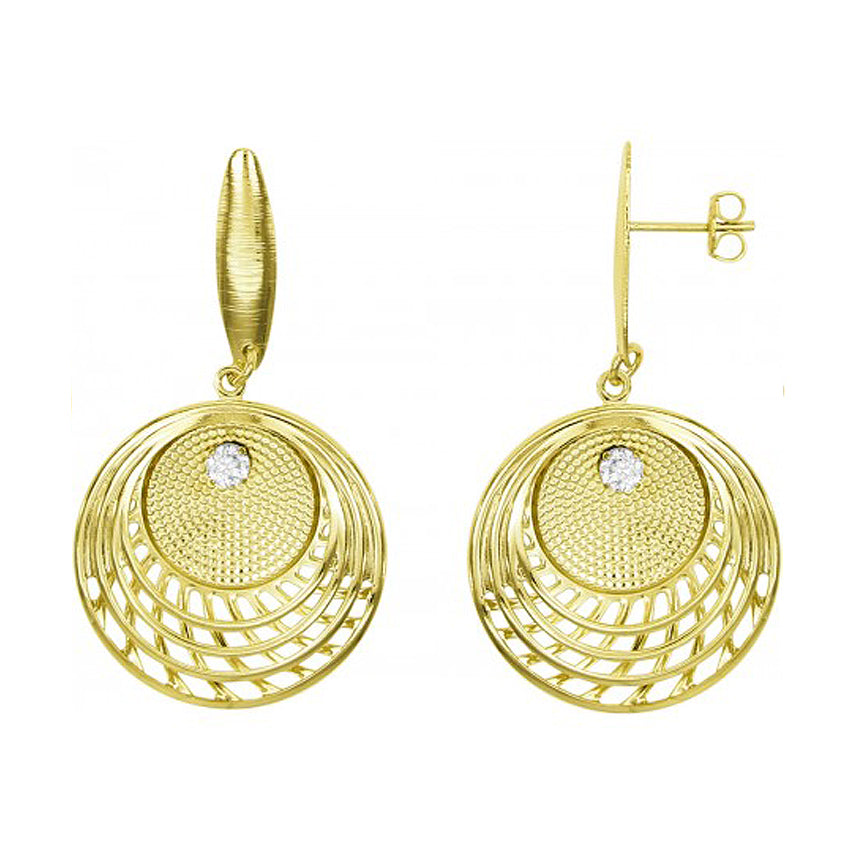 gold zara earrings