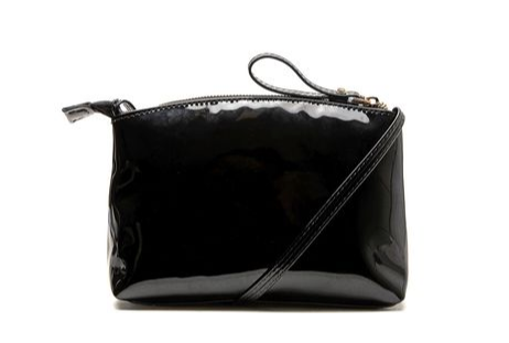 black patent crossbody