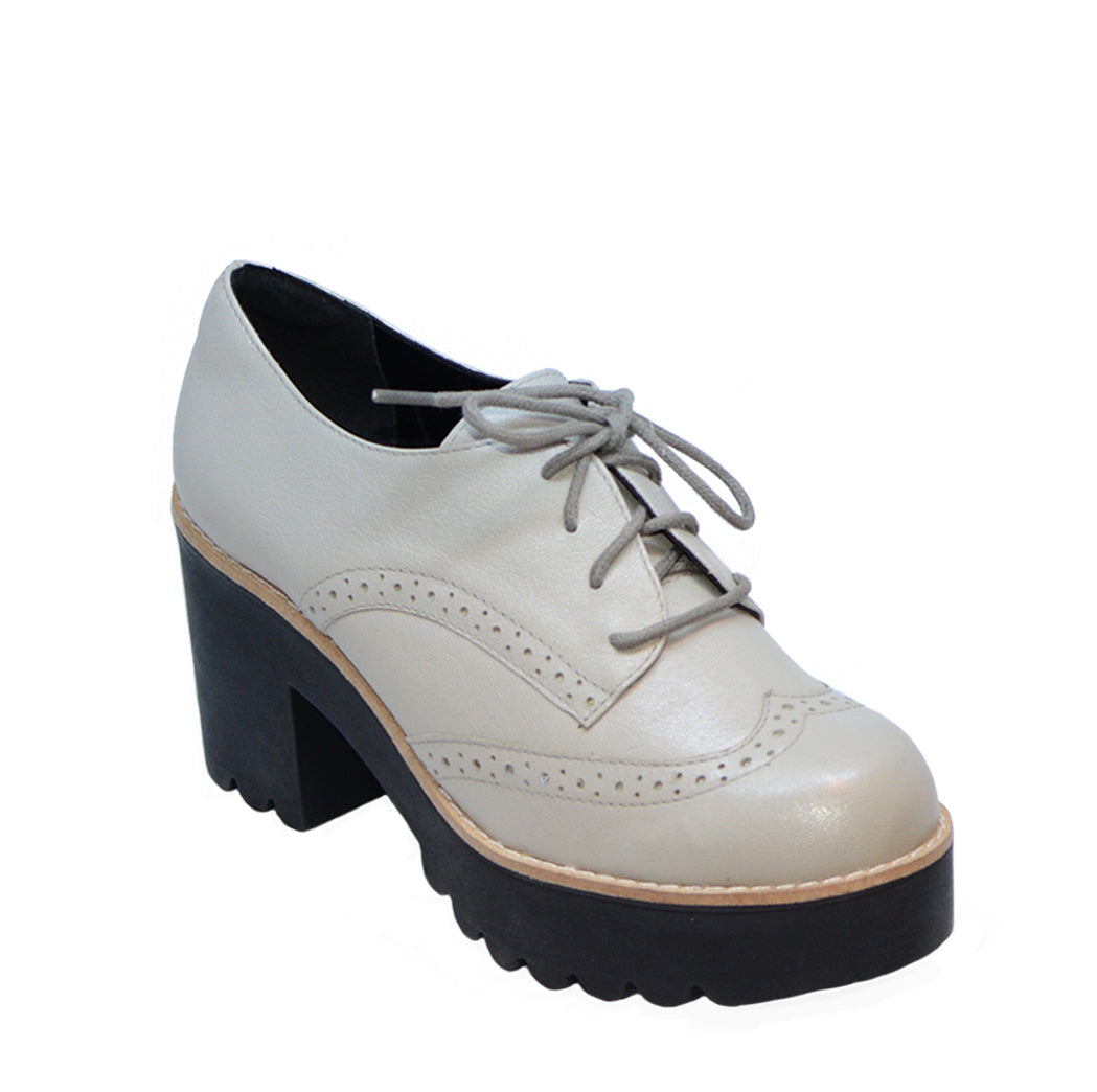 chunky heeled brogues