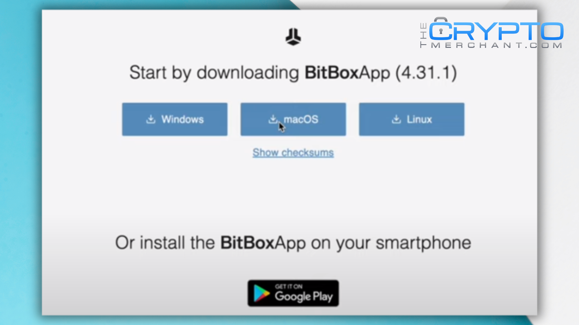 Pairing with BitBoxApp