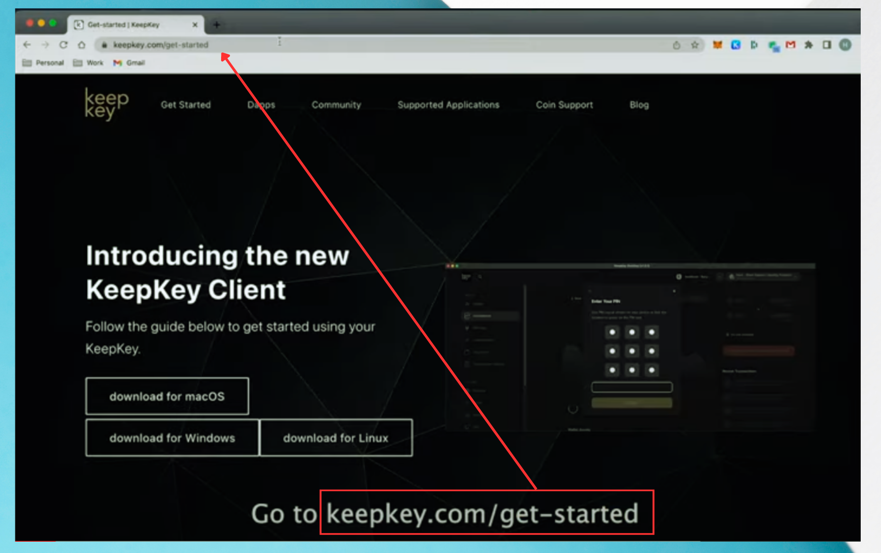 Step 2: Get the KeepKey Software