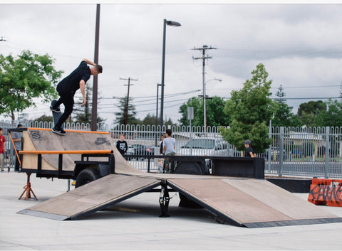 nike sb mobile skate park trailer