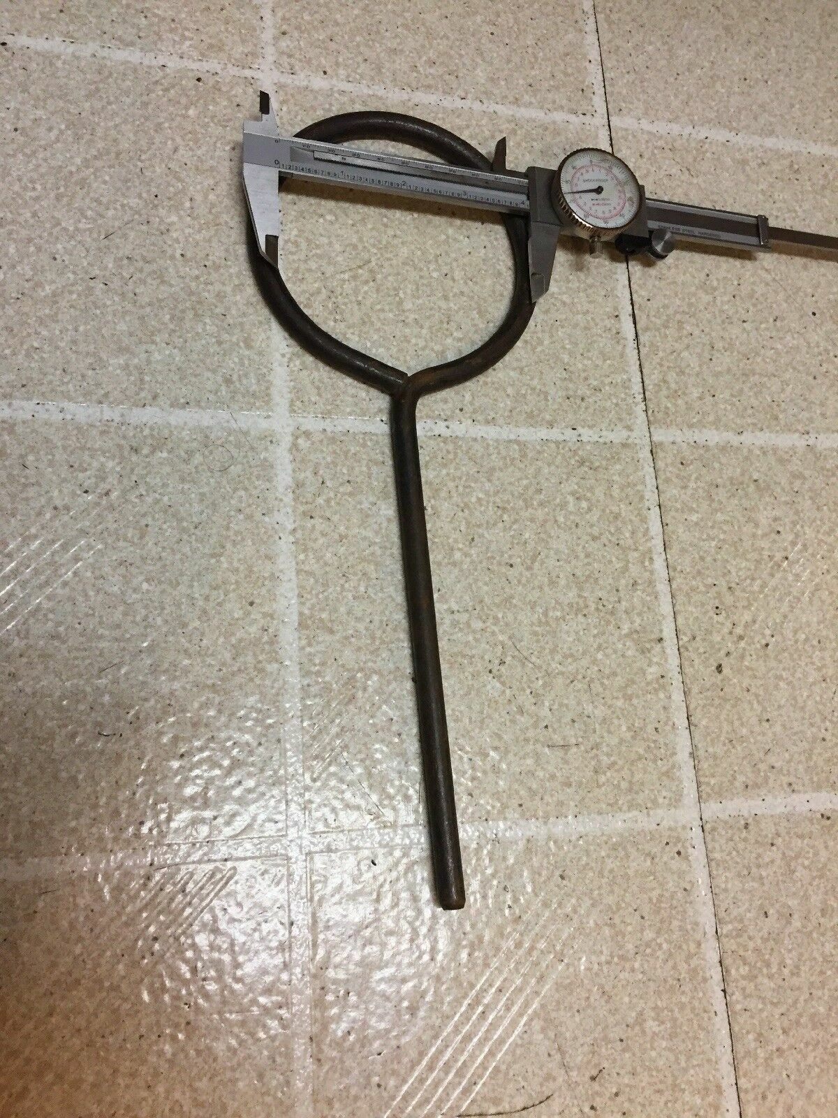 Laboratory 4" ID Ring Retort Straight Shaft 7" Stem 12.5" LOA