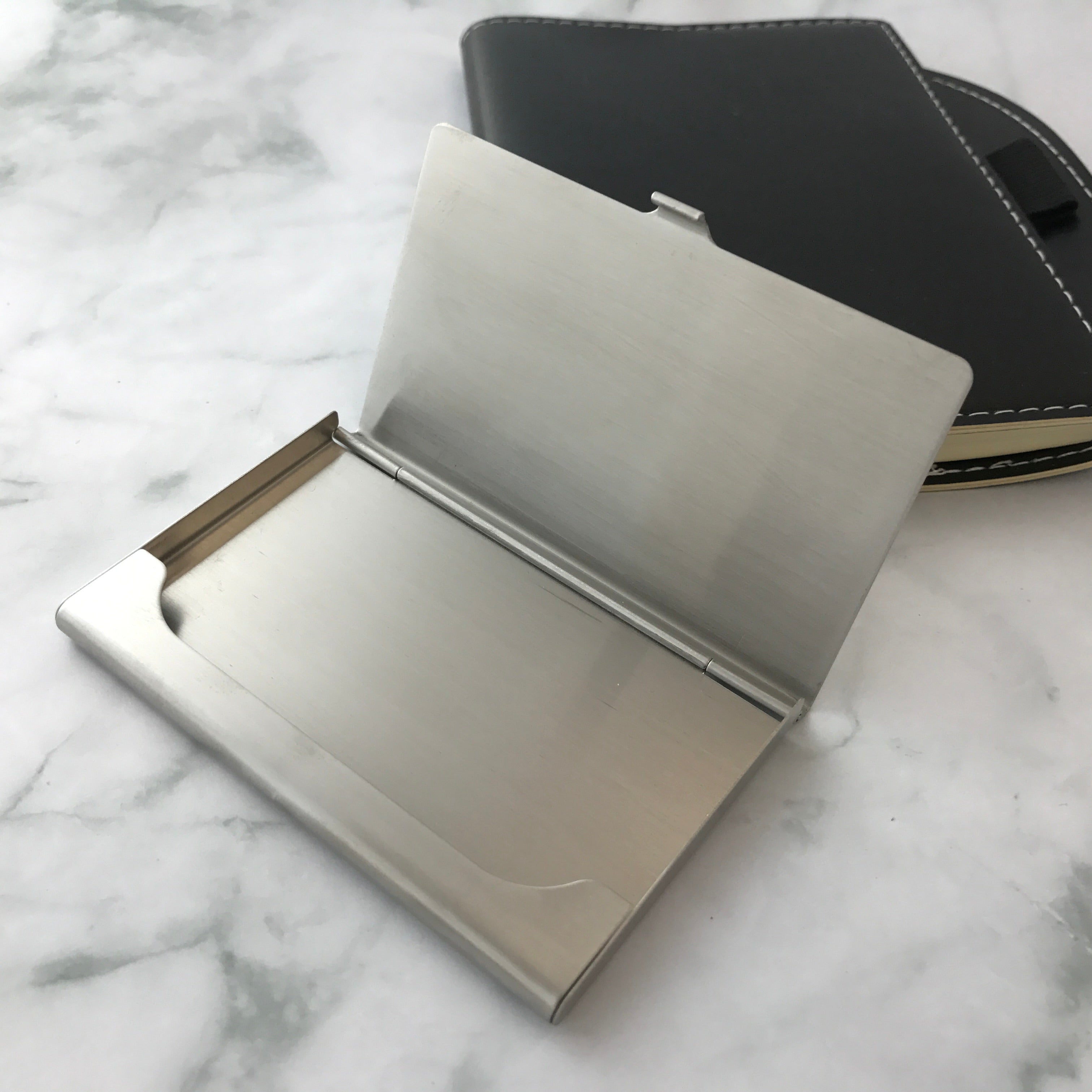 engraved business card holder