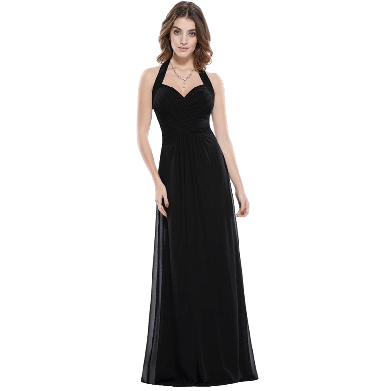 Women Prom Dress A Line Empire Waist Sleeveless Long Maxi Dress