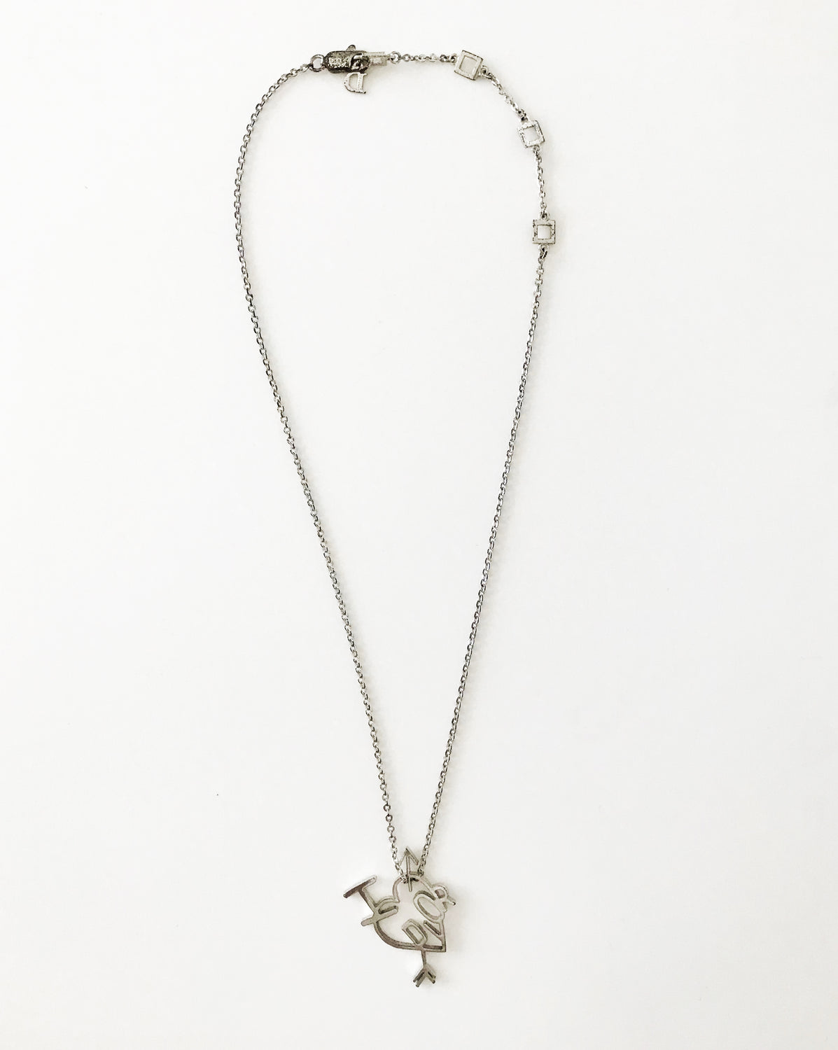 dior heart necklace